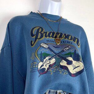 Vintage Blue Cropped Sweater Size XL